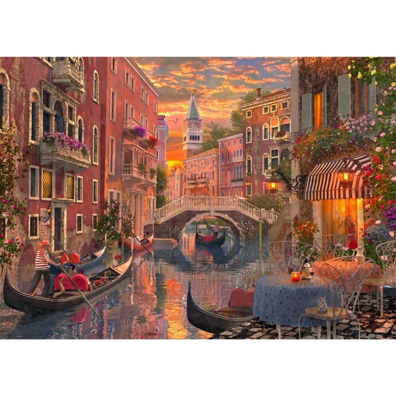An Evening Sunset In Venice. Poster Print By Dominic Davidson